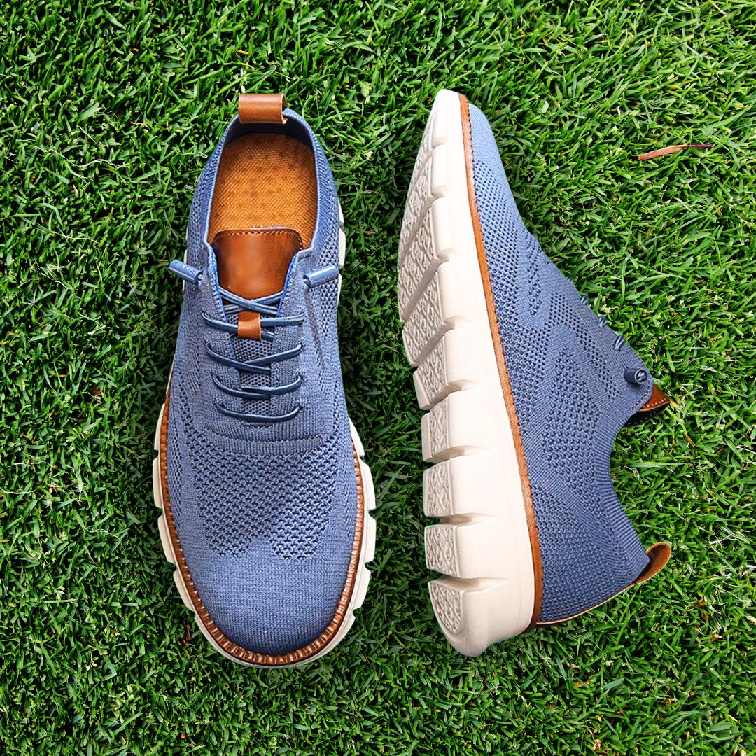 Scarpe Traspiranti Ultracomfort: Blu-Bianco