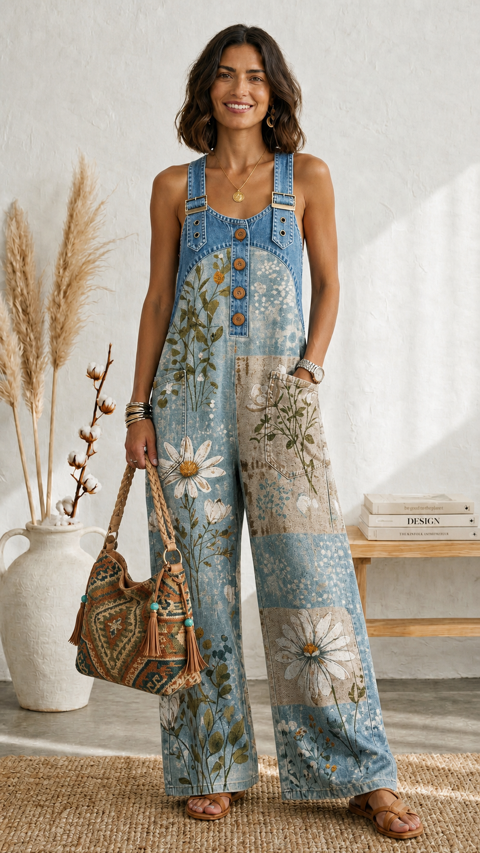 Luna | Tuta Vintage Floreale