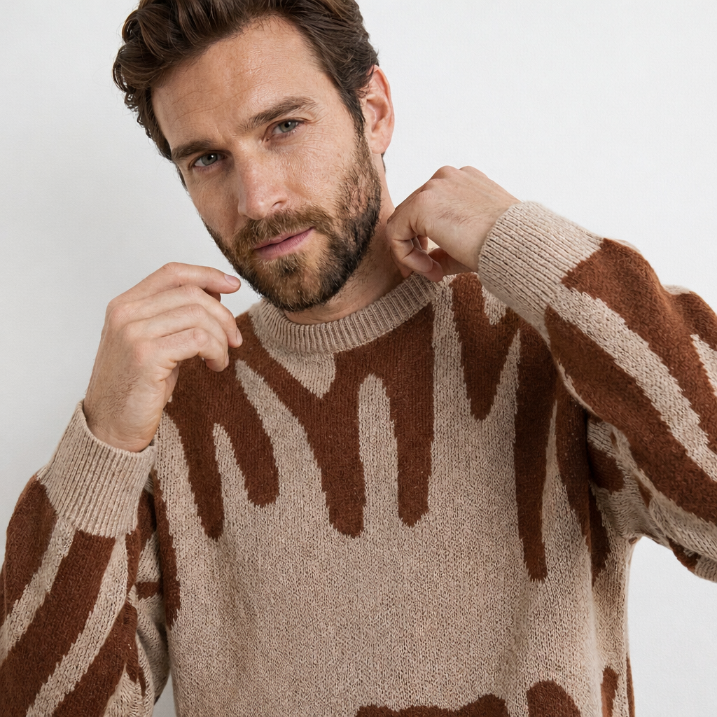 EMILIO | Maglione in Maglia Stampato