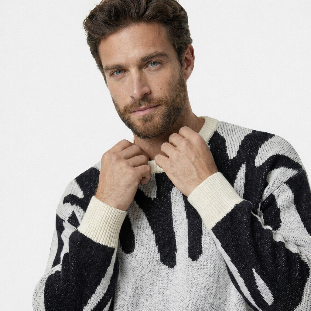 EMILIO | Maglione in Maglia Stampato