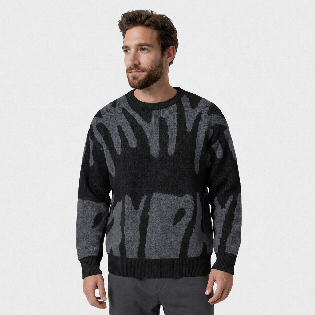 EMILIO | Maglione in Maglia Stampato