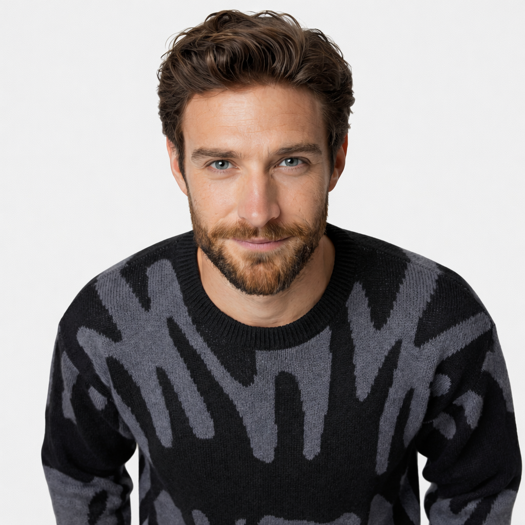 EMILIO | Maglione in Maglia Stampato