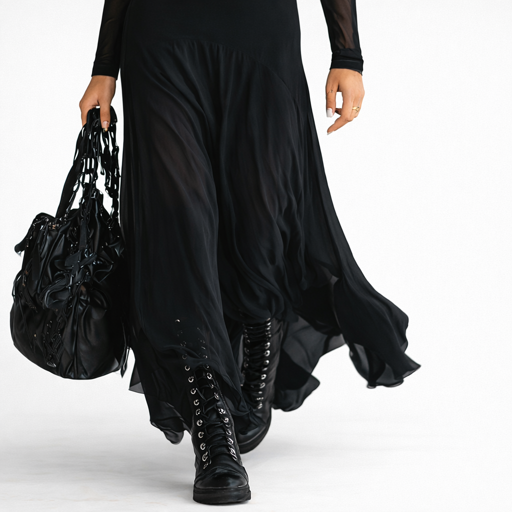 Lunaria | Abito Maxi in Pizzo