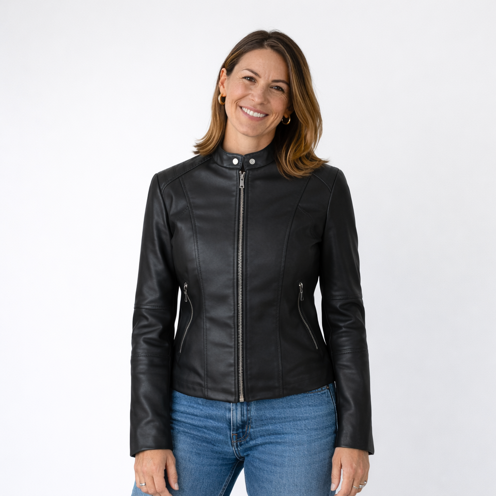 Romina | Cappotto Casual in Pelle