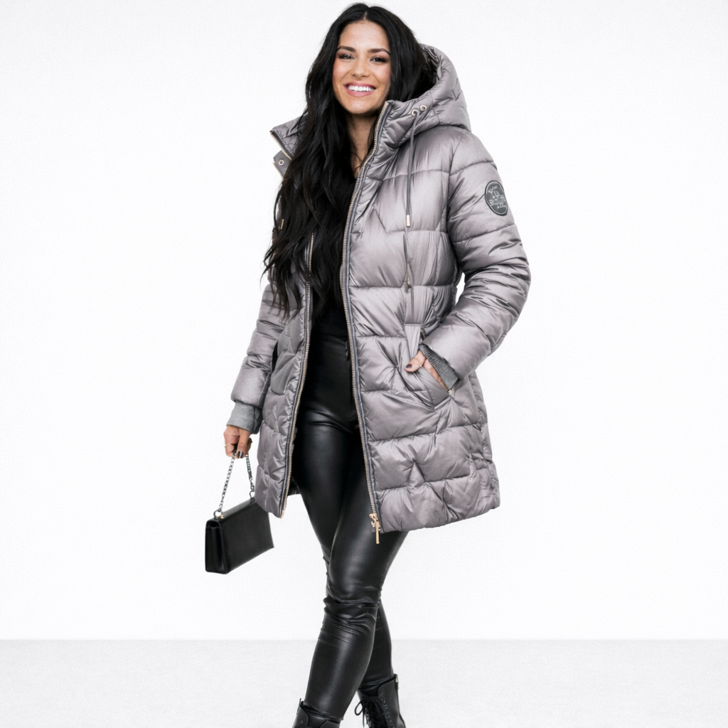 Nora | Cappotto con Cappuccio Imbottito