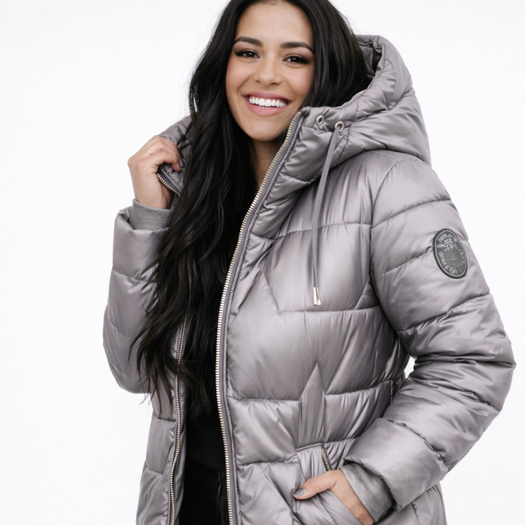 Nora | Cappotto con Cappuccio Imbottito