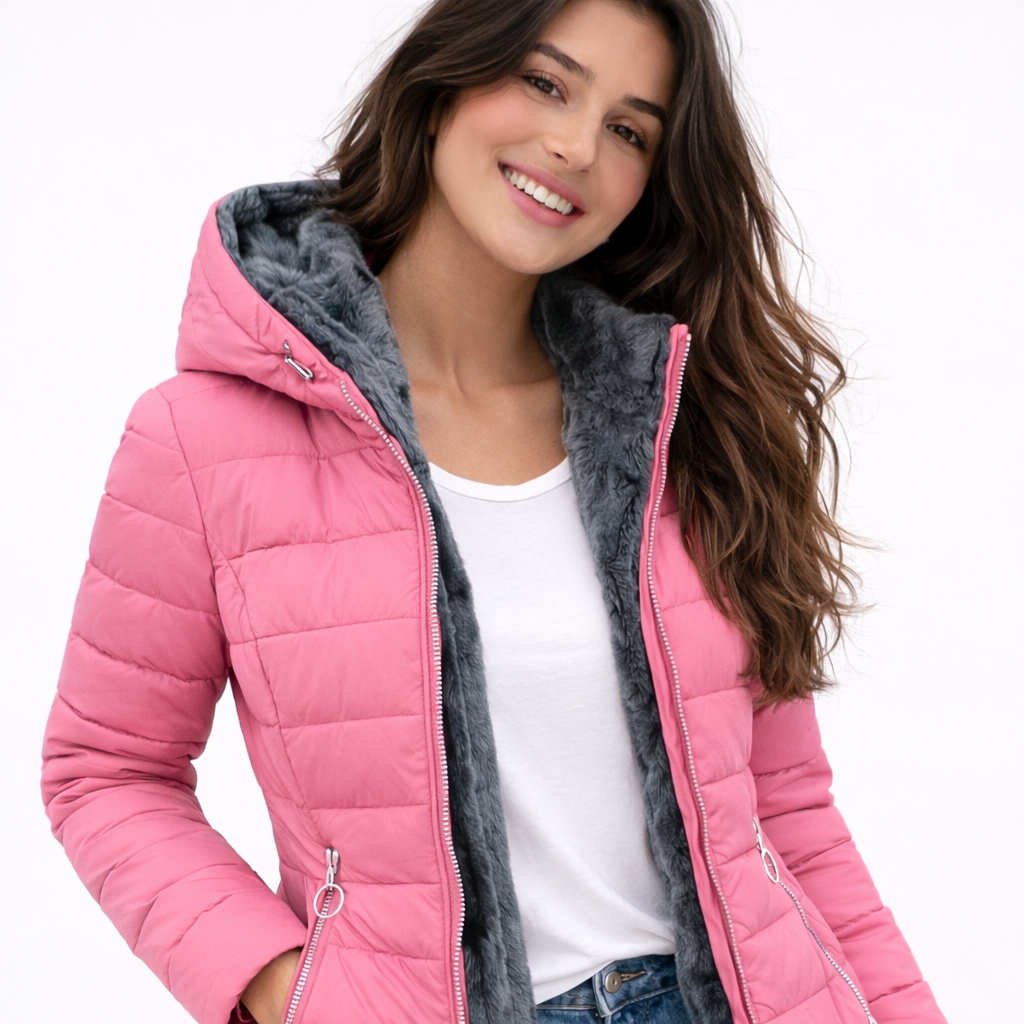 Beatrice | Cappotto Caldo con Fodera in Pelliccia