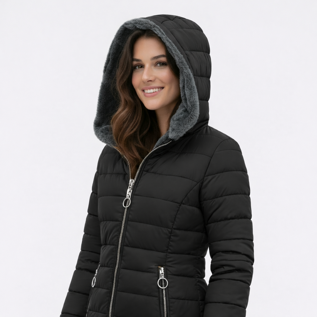 Beatrice | Cappotto Caldo con Fodera in Pelliccia