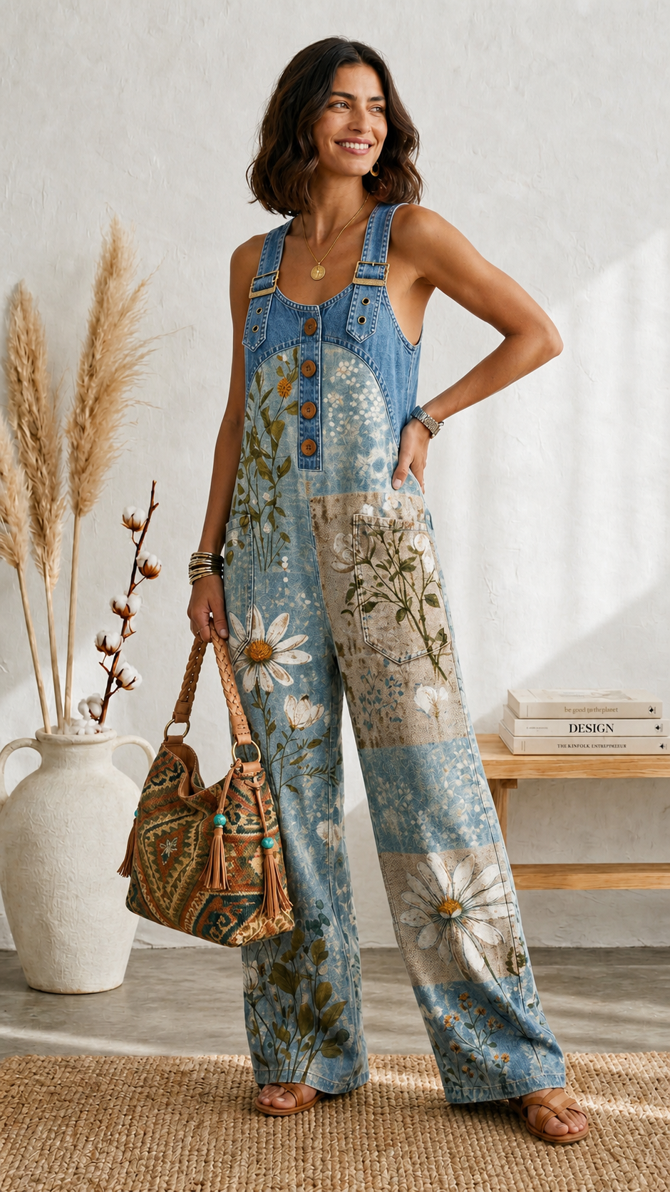 Luna | Tuta Vintage Floreale