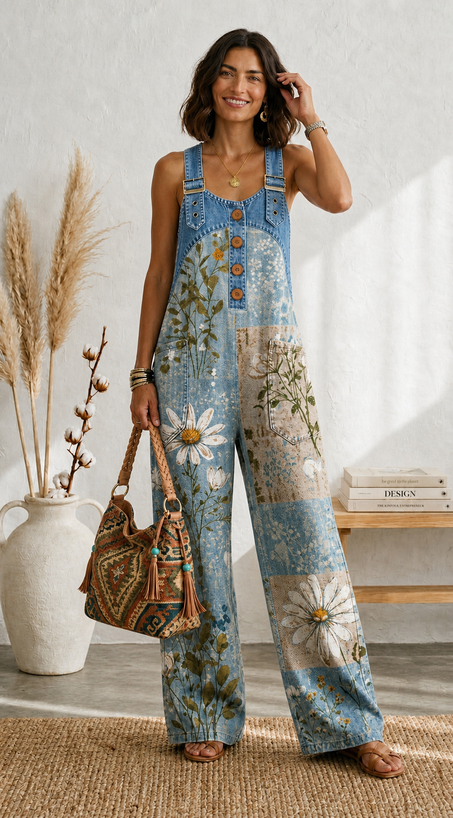 Luna | Tuta Vintage Floreale