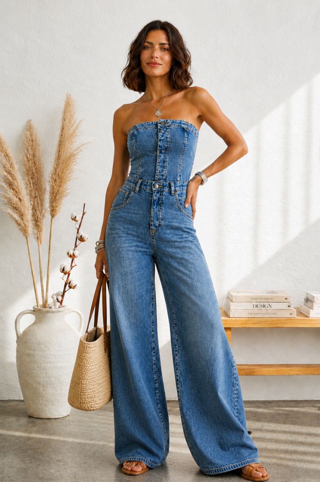 Tuta Blu Sculpt Senza Spalline