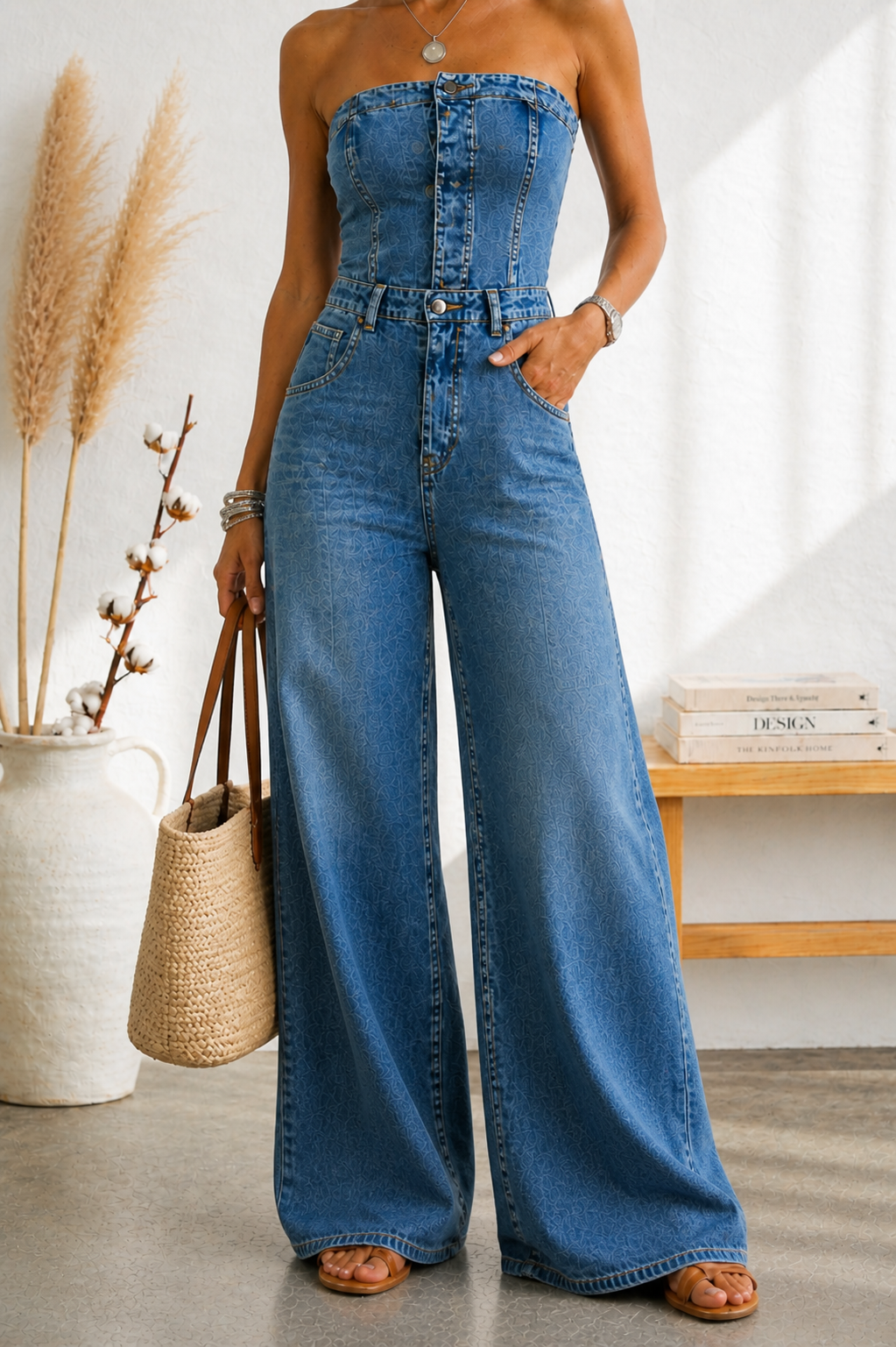 Tuta Blu Sculpt Senza Spalline