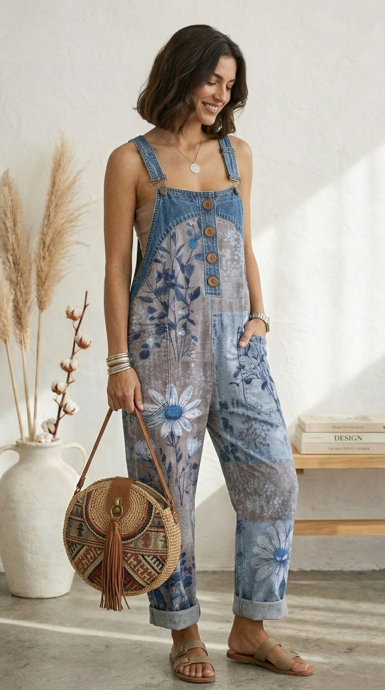 Luna | Tuta Vintage Floreale