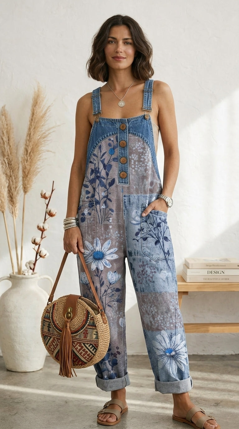 Luna | Tuta Vintage Floreale