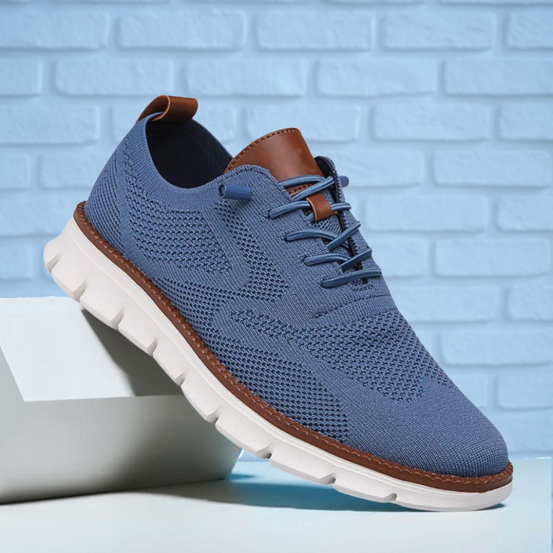 Scarpe Traspiranti Ultracomfort: Blu-Bianco