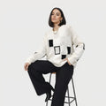 Alica | Maglione con Motivo Geometrico