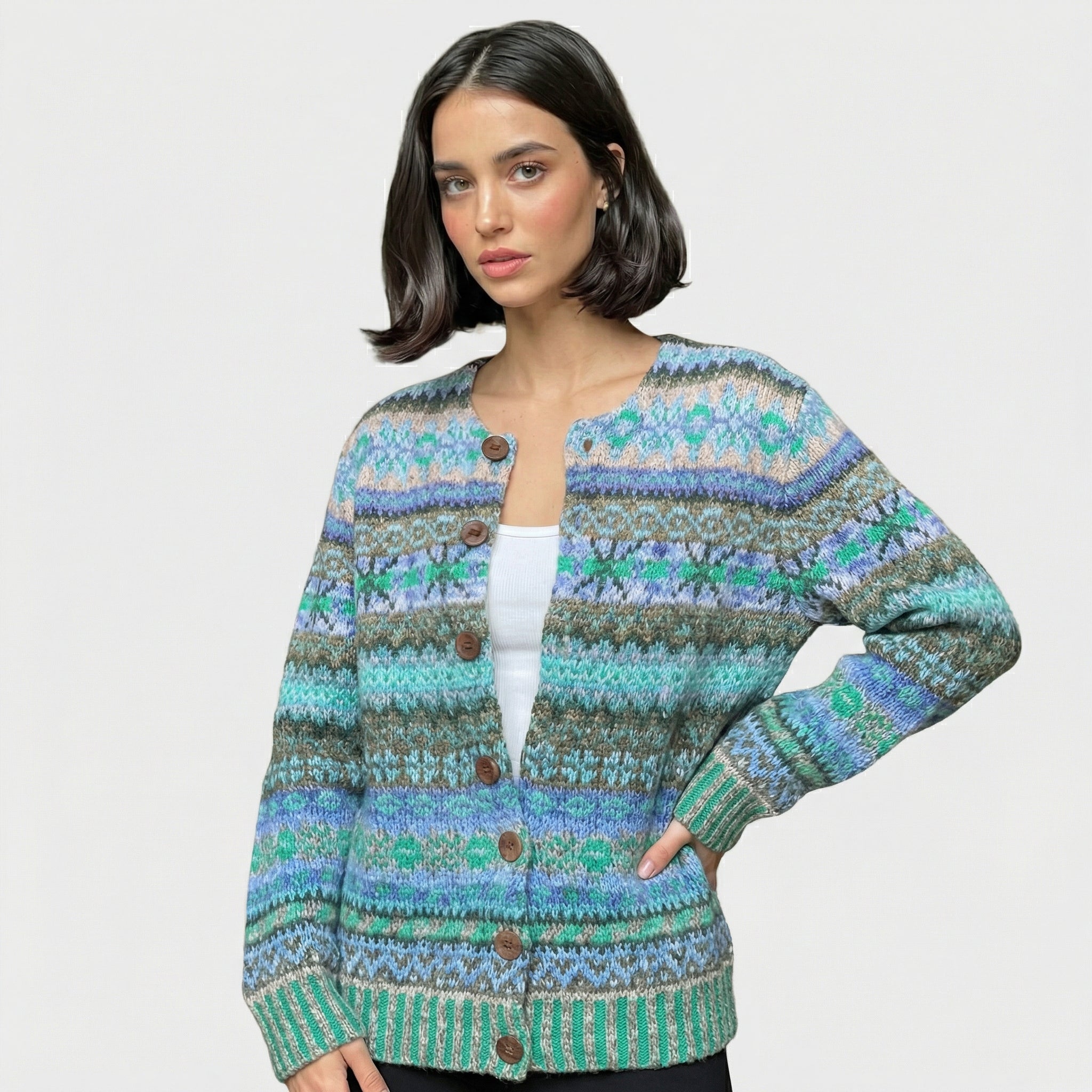 Lotte | Printed Cardigan
