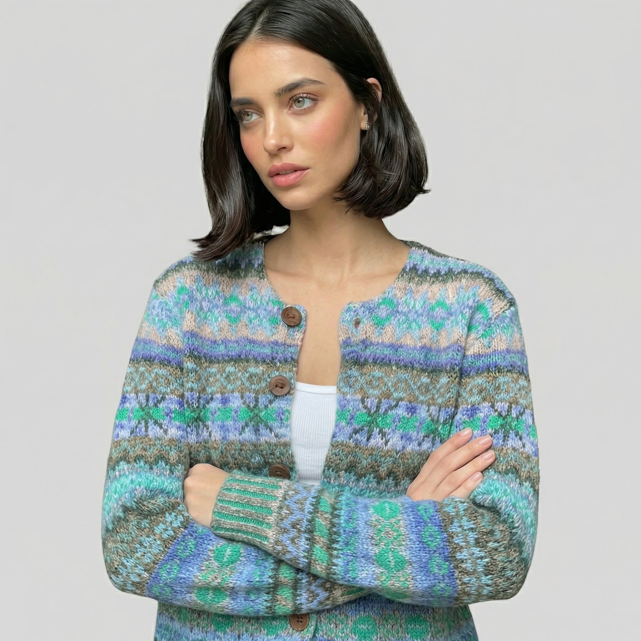 Lotte | Printed Cardigan