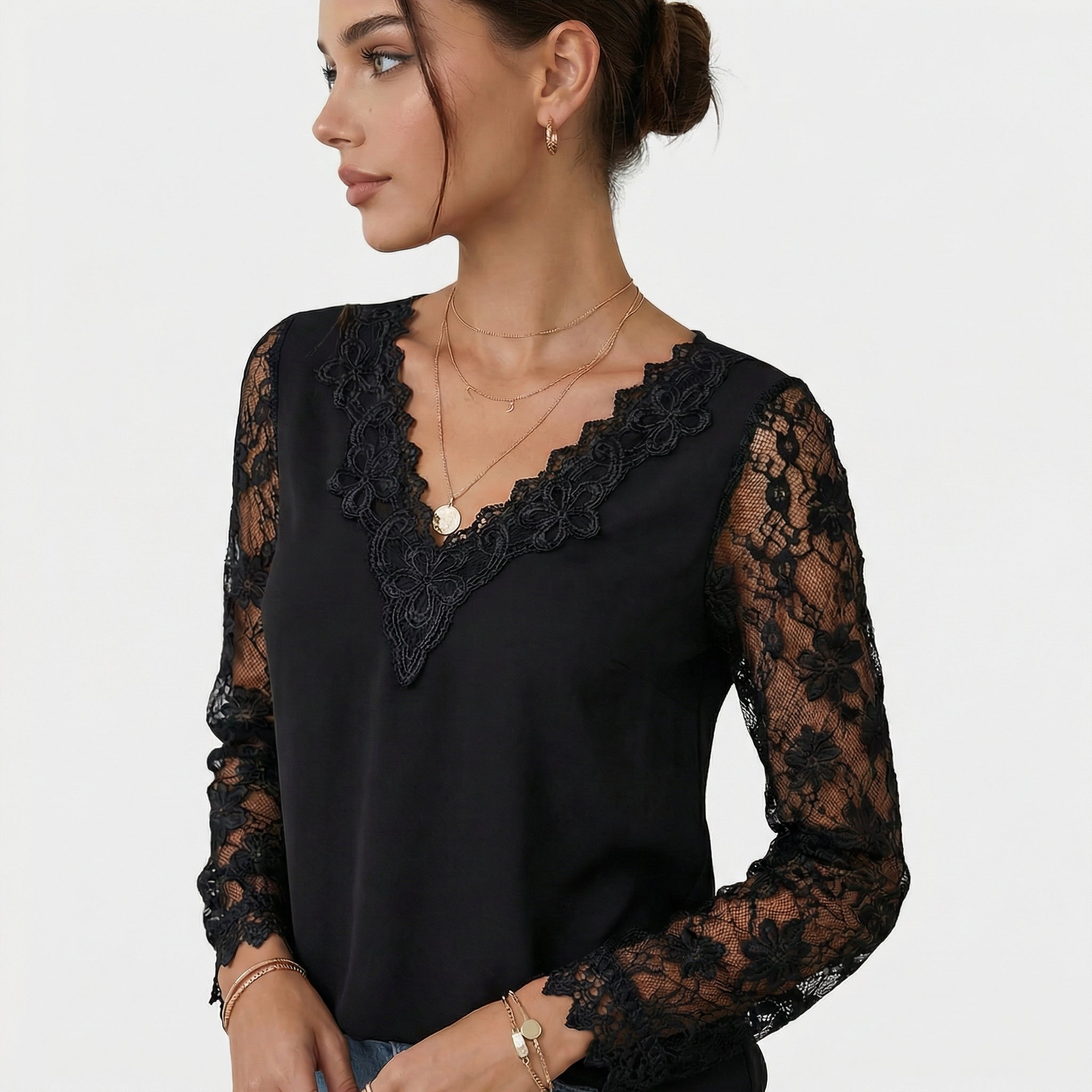 Ria | Blusa Elegante a Scollo a V