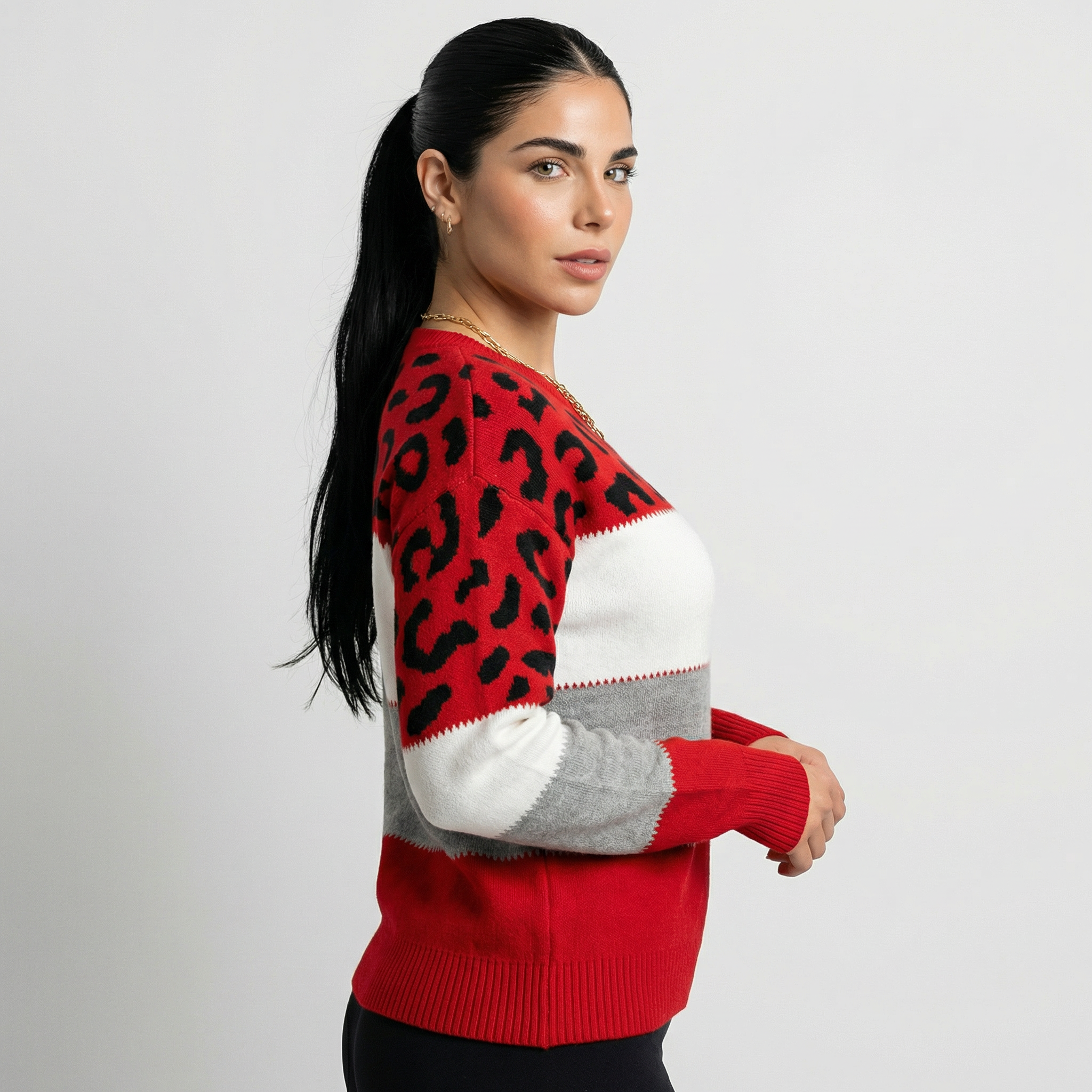 Eva | Elegant Leopard Print Jumper