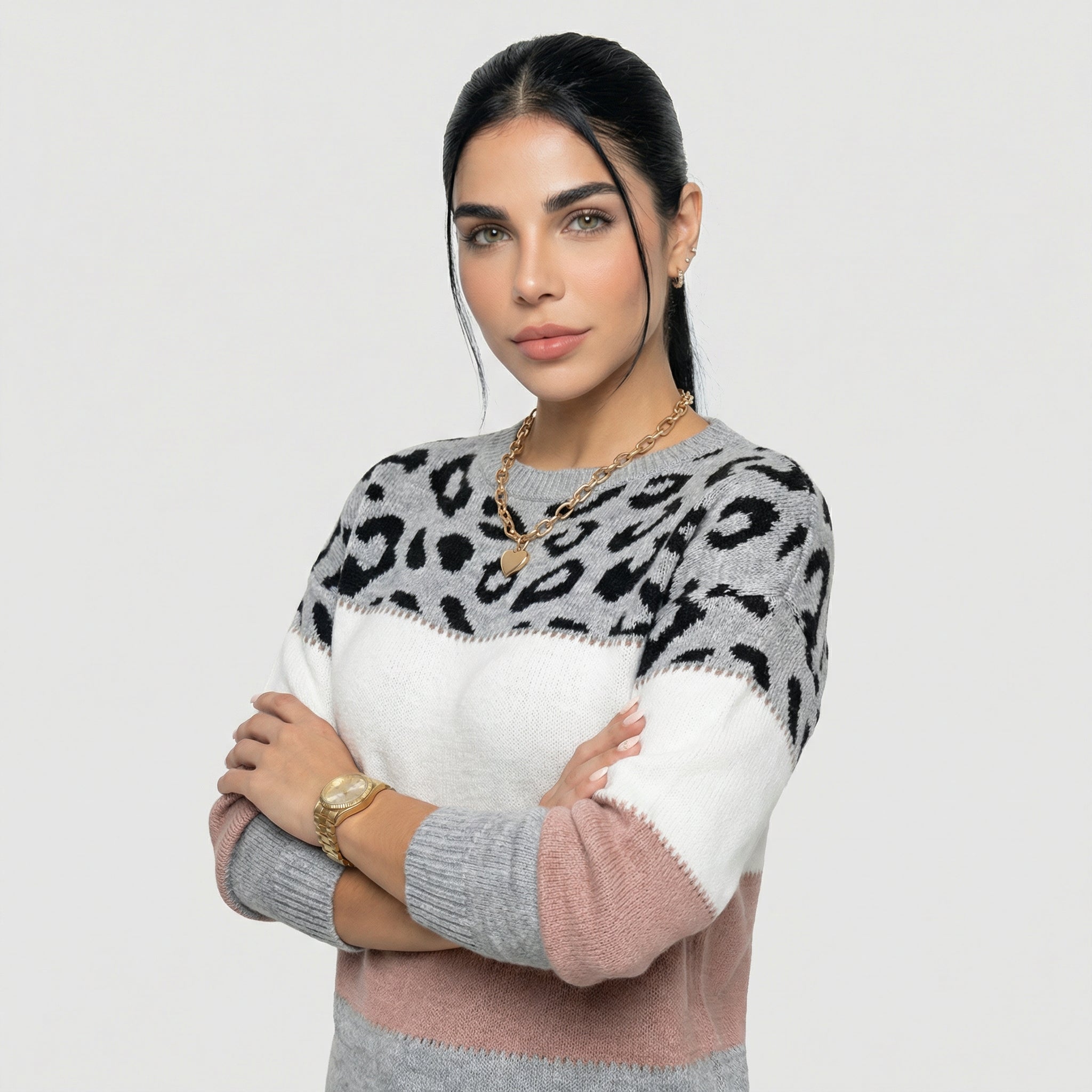 Eva | Elegant Leopard Print Jumper