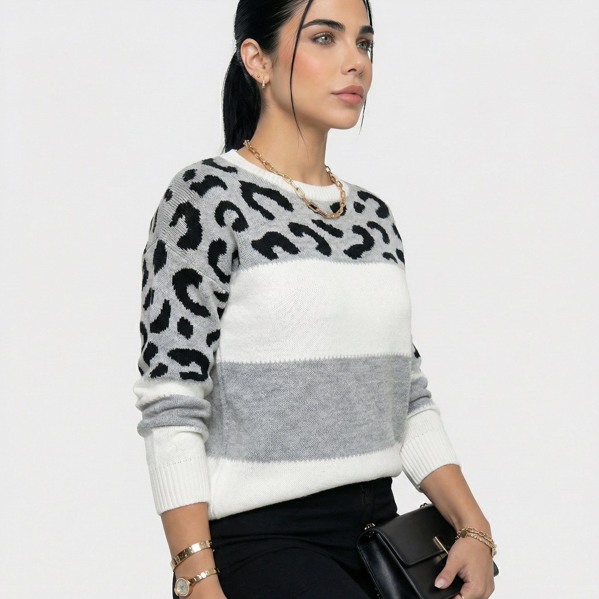 Eva | Elegant Leopard Print Jumper