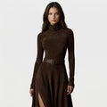Gina | Abito Maxi in Velluto