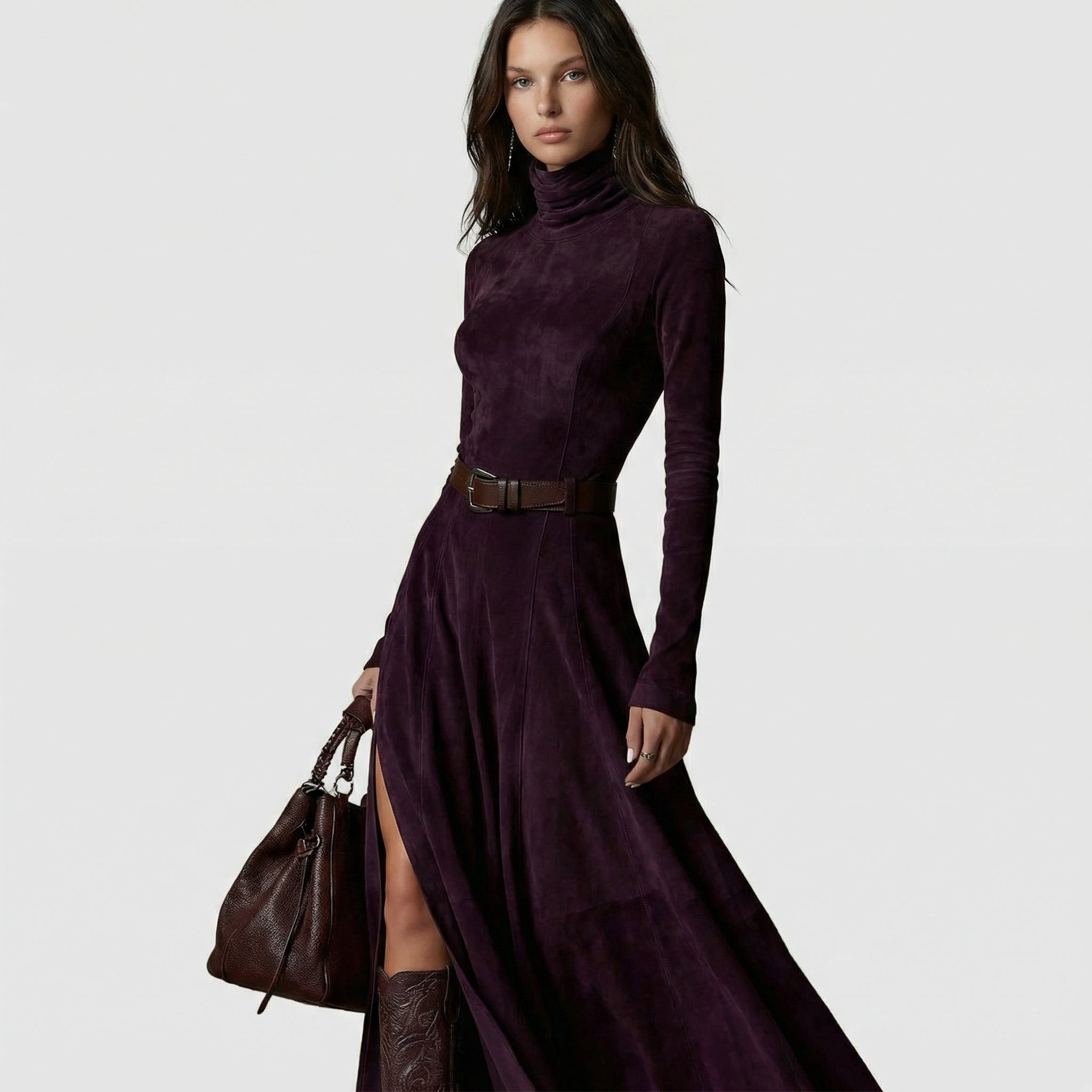 Gina | Abito Maxi in Velluto