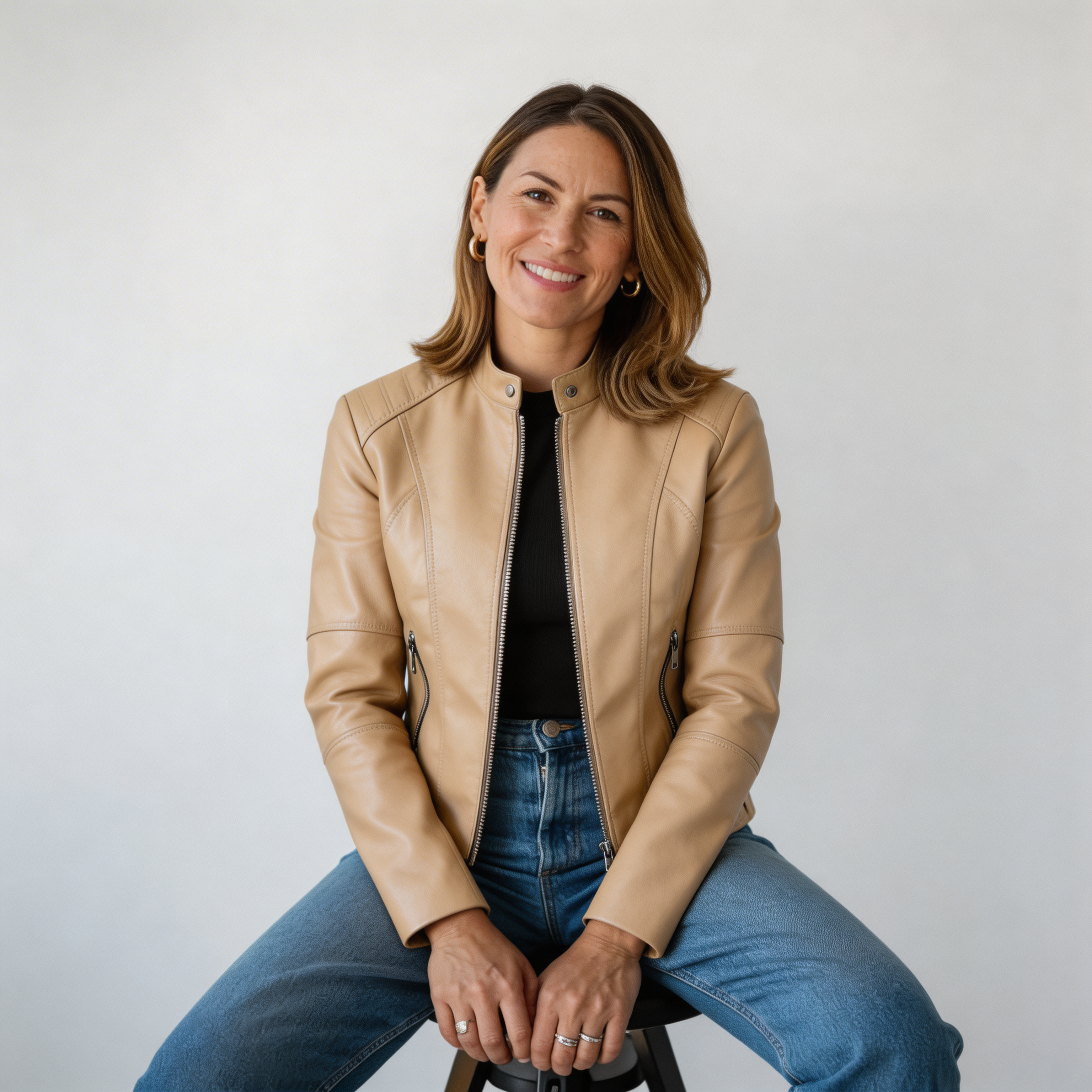 Romina | Cappotto Casual in Pelle