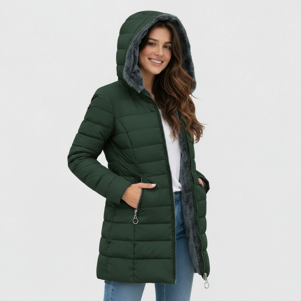 Beatrice | Cappotto Caldo con Fodera in Pelliccia