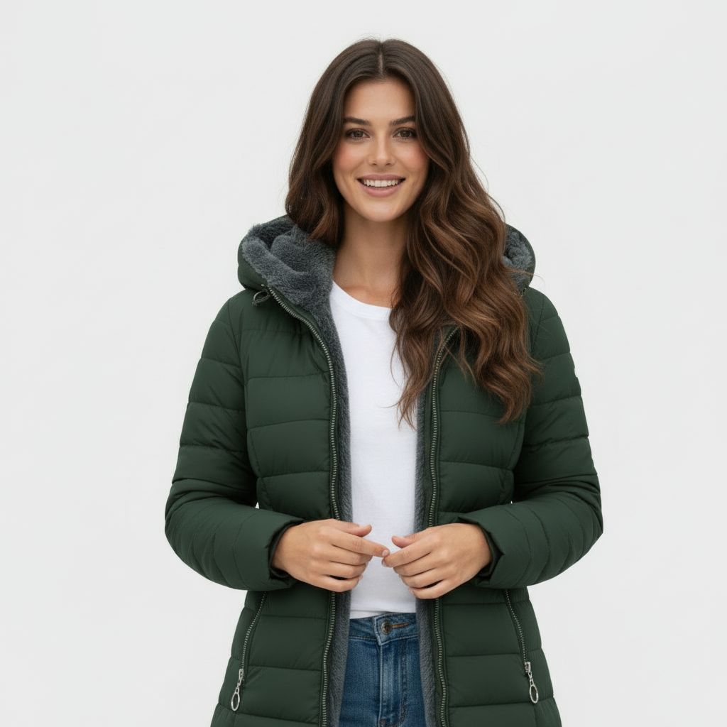 Beatrice | Cappotto Caldo con Fodera in Pelliccia