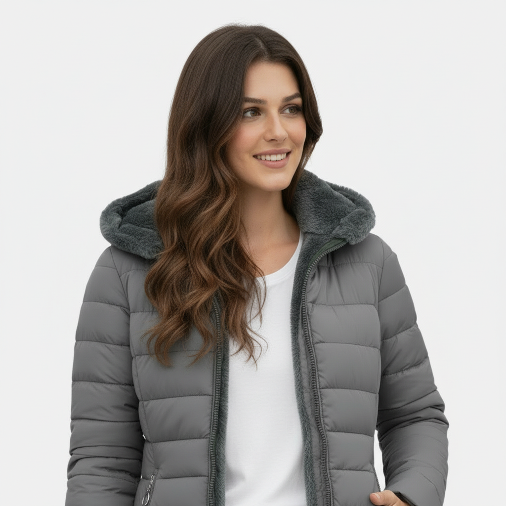 Beatrice | Cappotto Caldo con Fodera in Pelliccia
