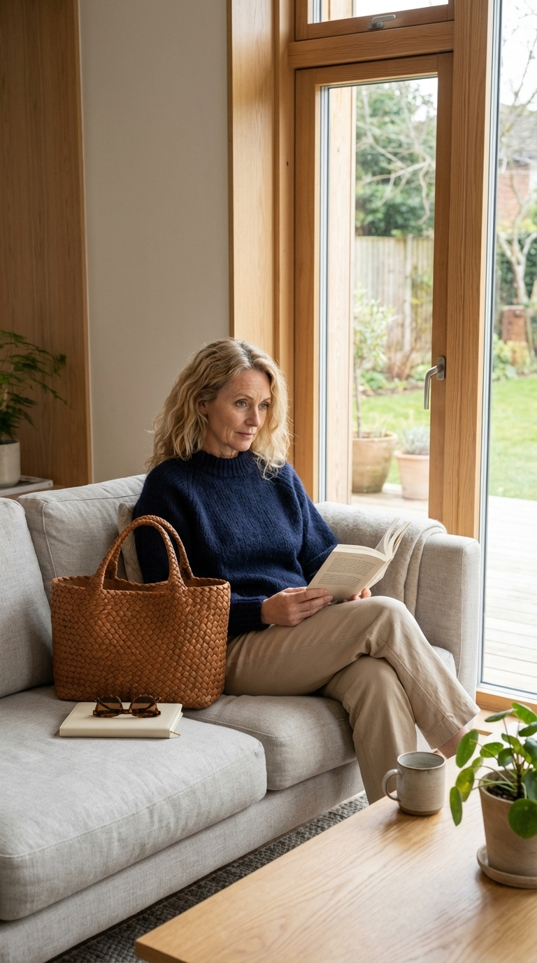 Heritage™ | Borsa Tote Artigianale in Lana e Pelle