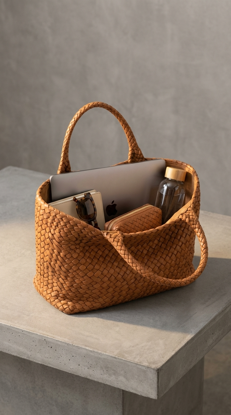 Heritage™ | Borsa Tote Artigianale in Lana e Pelle