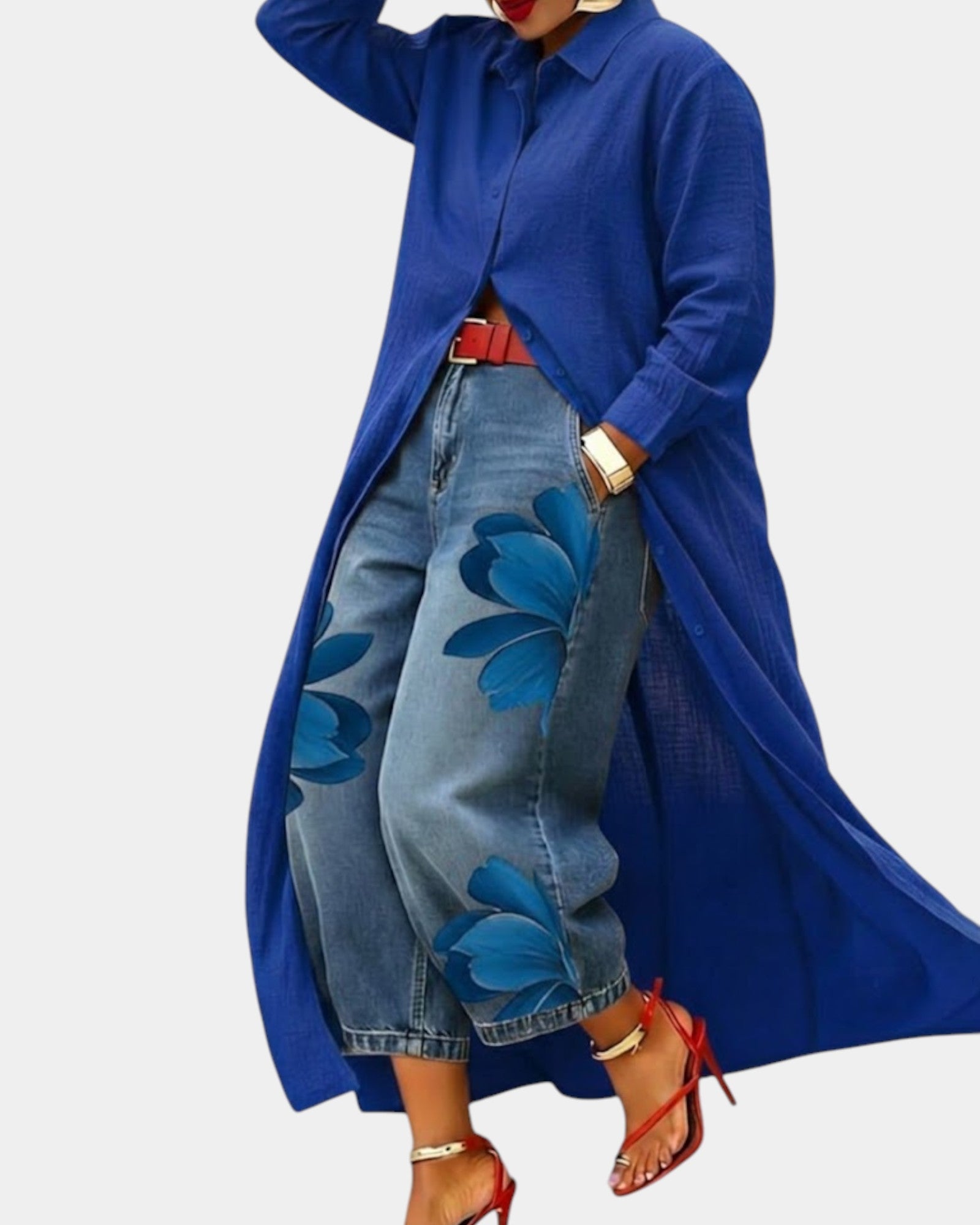 FLORA | Jeans a Gamba Larga + Camicia Gratis